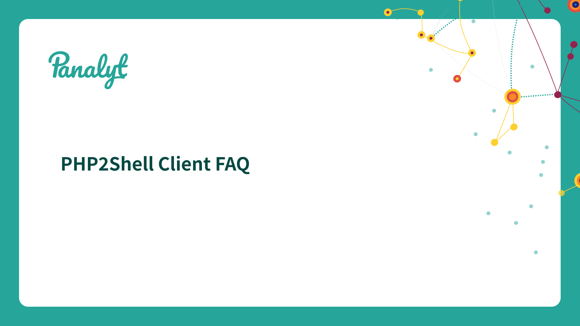 PHP2Shell Client FAQ